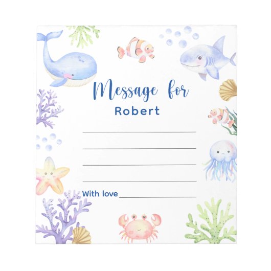 Bloc-note Message de capsule temporelle d'anniversaire sous (Devant)
