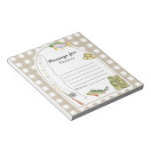 Bloc-note Message de capsule temporelle du petit pêcheur (Incliné)