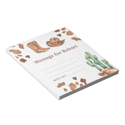 Bloc-note Message de capsule temporelle pour l'anniversaire  (Incliné)