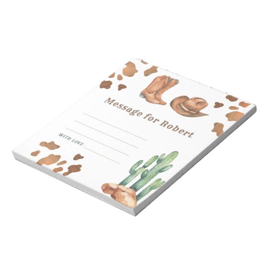 Bloc-note Message de capsule temporelle pour l'anniversaire  (Tourné)