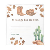 Bloc-note Message de capsule temporelle pour l'anniversaire  (Devant)