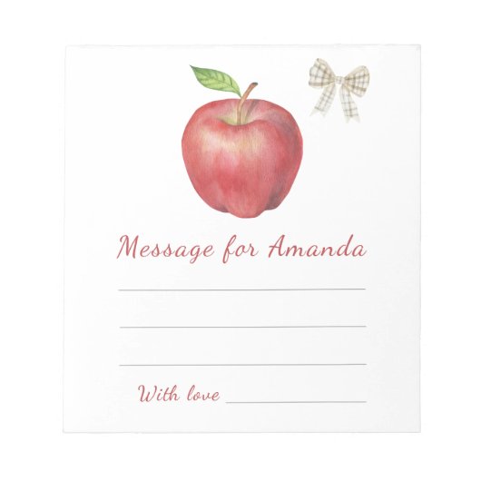 Bloc-note message de capsule temporelle pour l'anniversaire (Devant)