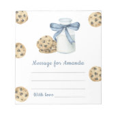 Bloc-note Message de la capsule d'anniversaire de biscuits e (Devant)