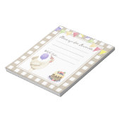 Bloc-note Message de la capsule d'anniversaire de poussin mi (Tourné)