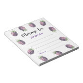 Bloc-note Message de la capsule temporelle d'anniversaire de (Incliné)