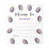 Bloc-note Message de la capsule temporelle d'anniversaire de (Devant)