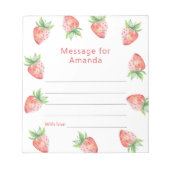 Bloc-note Message de la capsule temporelle d'anniversaire de (Devant)