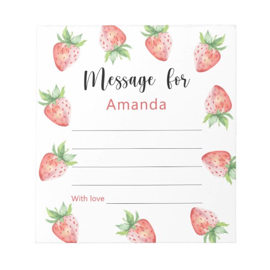 Bloc-note Message de la capsule temporelle d'anniversaire de (Devant)