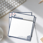 Bloc-note Message du logo de la Maison Blanche bleu marine s