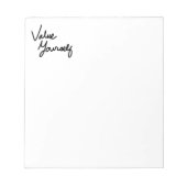 Bloc-note Message positif de valorisation de soi pour prendr (Devant)