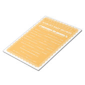 Bloc-note Message pour les parents Orange Papel Picado Douch (Incliné)