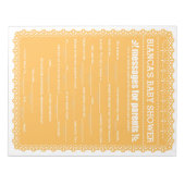 Bloc-note Message pour les parents Orange Papel Picado Douch (Devant)