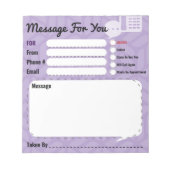 Bloc-note Message Pour Vous Appel Téléphonique Bloc Notes Vi (Devant)