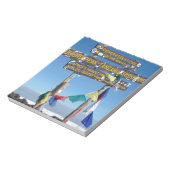 Bloc-note Message sur le Sommet du Kilimandjaro kenya (Tourné)