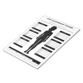 Bloc-note Mesures corporelles Perte de poids Fitness Tracker (Incliné)