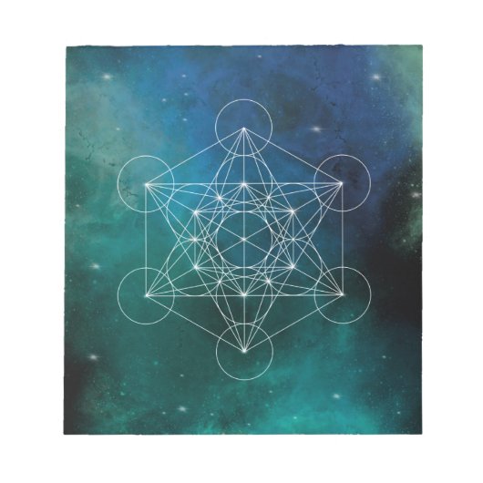 Bloc-note Métatron, chakra, zen, géométrie sacrée, ange, spi (Devant)