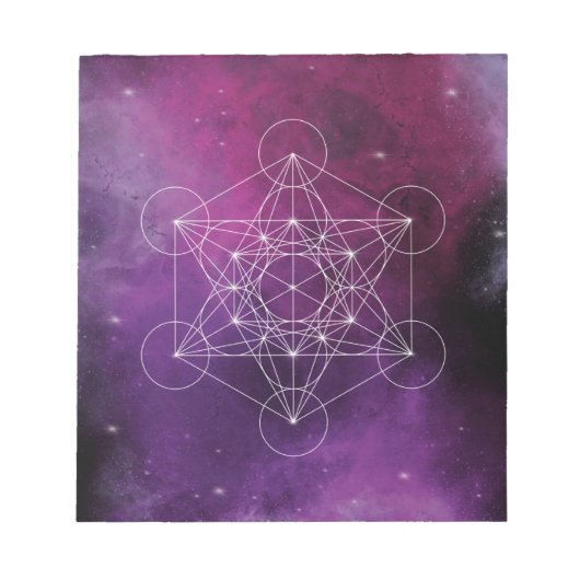 Bloc-note Métatron, chakra, zen, géométrie sacrée, angel, (Devant)