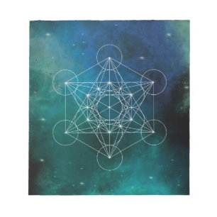 Bloc-note Metatron, chakra, zen, géométrique sacrée, ange, é