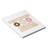 Bloc-note Météorologue .. Fonctionnera Pour Les Donuts (Incliné)