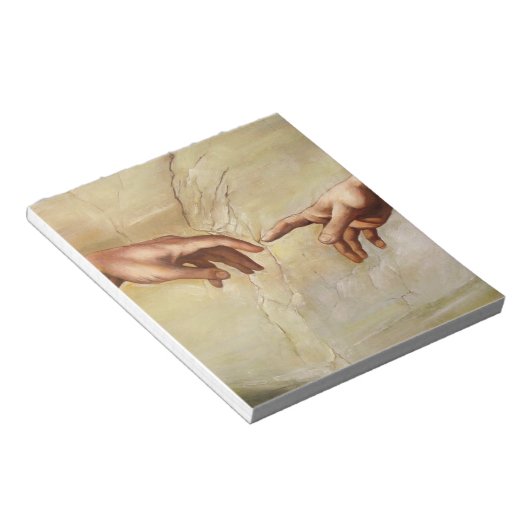 Bloc-note Michelangelo Création de la chapelle Sixtine Adam (Incliné)