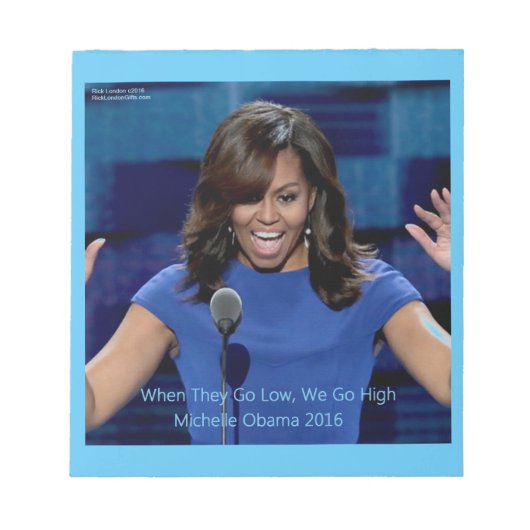 Bloc-note Michelle Obama "Nous allons de l'avant" Collection (Devant)