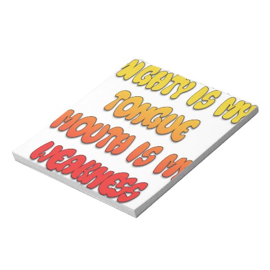 Bloc-note Mighty Tongue (Tourné)