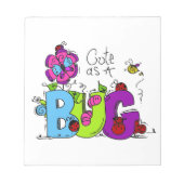 Bloc-note Mignon comme insecte (Devant)