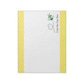 Bloc-note Mignon comme tout, motif en nid d'abeille (Tourné)