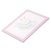 Bloc-note Mignon design d'abeille et de petites fleurs (Incliné)
