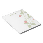 Bloc-note Mignon Élégant Été Fraise Moderne Tendance (Incliné)