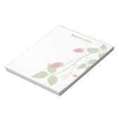 Bloc-note Mignon Élégant Été Fraise Moderne Tendance (Tourné)