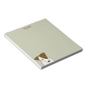 Bloc-note mignon Parson Jack Russell Terrier personnalisé (Incliné)