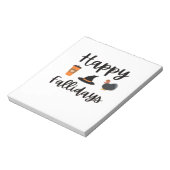 Bloc-note Mignon saison d'automne Joyeux Fallidays Action de (Tourné)