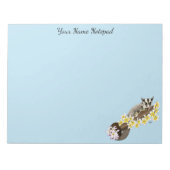 Bloc-note Mignon Sugar Glider Fleurs Tropicales de Plumeria (Devant)