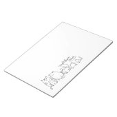 Bloc-note Mignonne et drôle Crazy Cat Lady (Incliné)