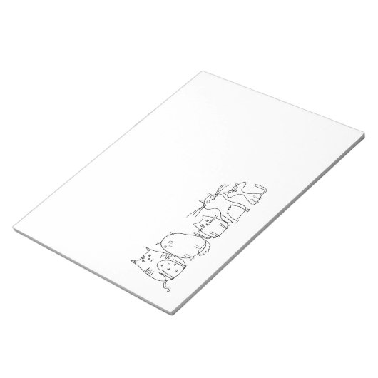 Bloc-note Mignonne et drôle Crazy Cat Lady (Incliné)