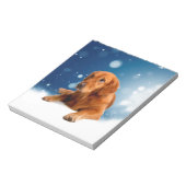 Bloc-note Mignonne Golden Retriever Chien assis dans les éto (Tourné)