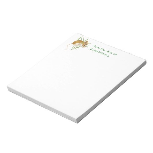 Bloc-note Mignonne Souris Accrochée, Animal, Nature, Faune (Tourné)