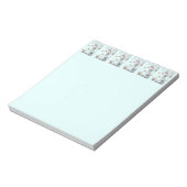 Bloc-note Mignonne souris et baies rouges scène de neige (Tourné)