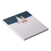 Bloc-note Mignons neigeurs avec sapin de Noël (Incliné)