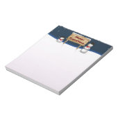 Bloc-note Mignons Snowmen souhaitant Joyeux Noël (Tourné)