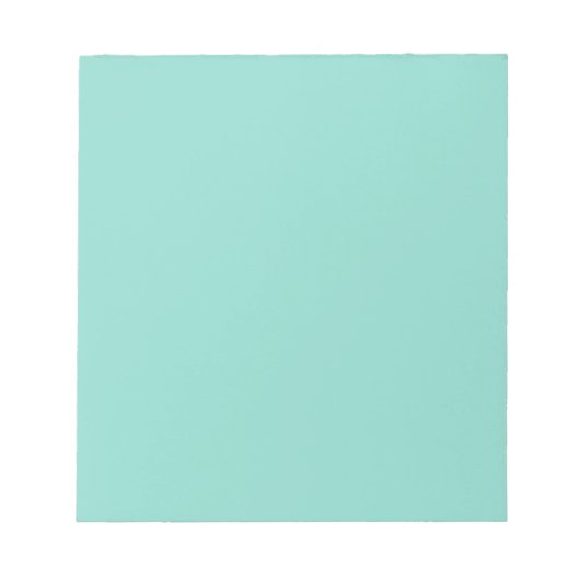 Bloc-note Milieu bleu vert uni (Devant)
