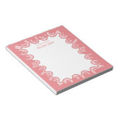 Bloc-note Milkshake Éclaboussure Pastèque Rouge Personnalisé (Incliné)