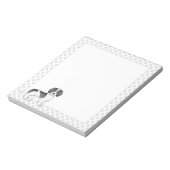 Bloc-note Mini Goldendoodle Chien et Pâtes noir de paille (Tourné)