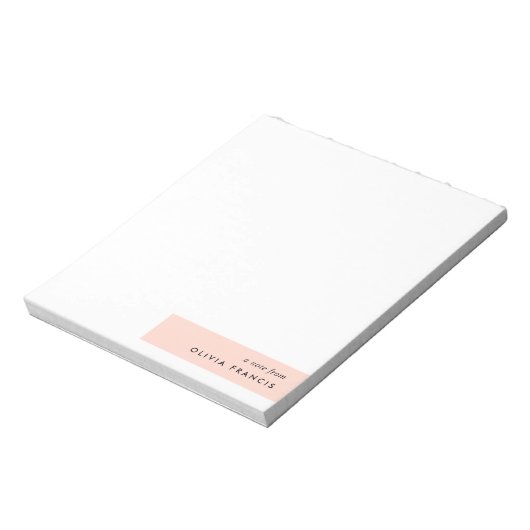 Bloc-note Mini minimaliste rose vif moderne simple (Tourné)