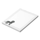 Bloc-note Mini noir Goldendoodle dessin animé Chien et Pâtes (Tourné)