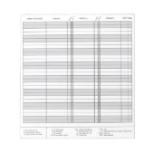 Bloc-note Mini Score De Lutte (Devant)