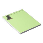 Bloc-note Miniature courte Haired Dachsund (Incliné)