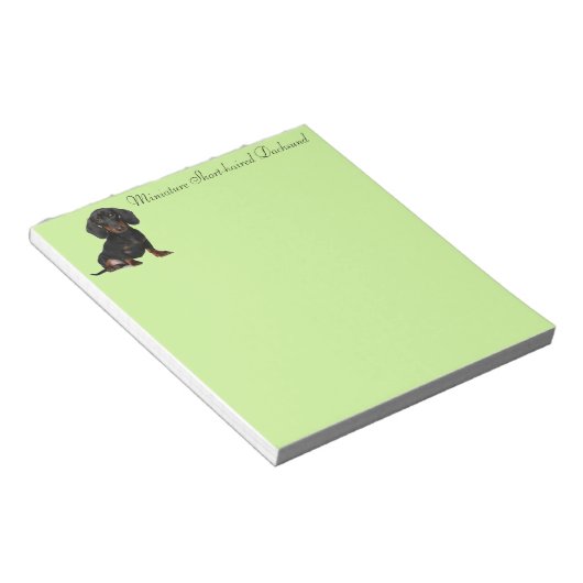 Bloc-note Miniature courte Haired Dachsund (Incliné)