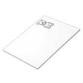 Bloc-note Miniature Schnauzer Dog Cartoon (Incliné)